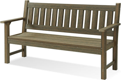 ACUEL Poly Lumber Outdoor Bench 3-Person